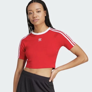 Crop-top Adidas rouge