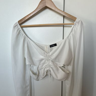 Crop top blanc taille S