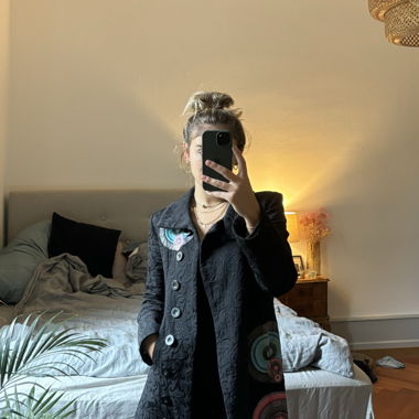 beautiful black Desigual coat