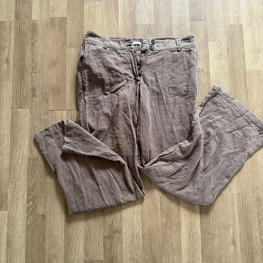 Brown Linen Trousers