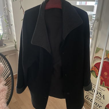 Manteau fin noir/gris 38