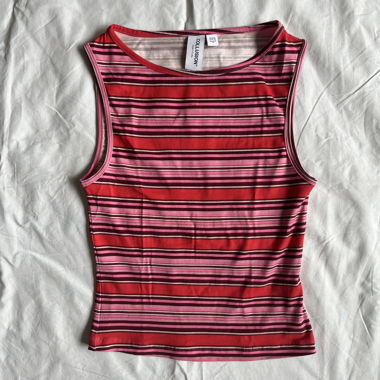 striped collusion tanktop