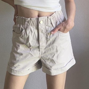 Beige Shorts