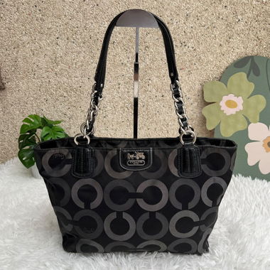Coach Schultertasche schwarz, schoolbag!