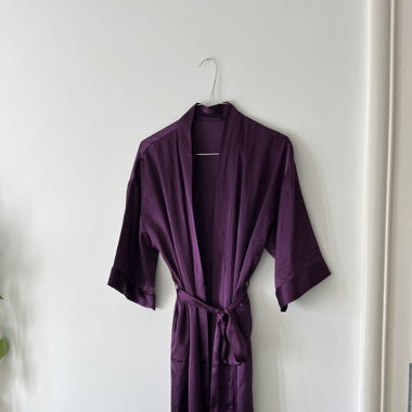 Satin Robe Lilac