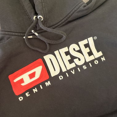 Sweat à capuche Diesel noir