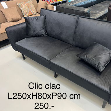 Schwarzes Schlafsofa