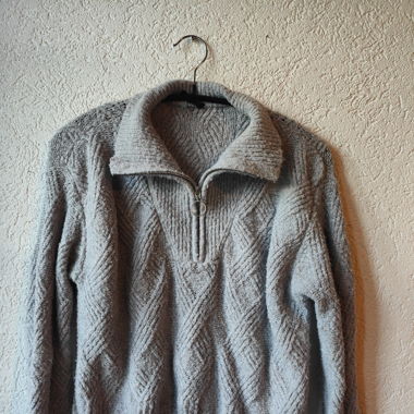 Pull en maille col roulé