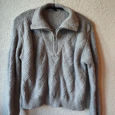 Pull en maille col roulé