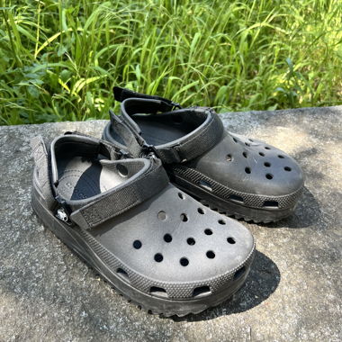 Crocs à plateforme noires