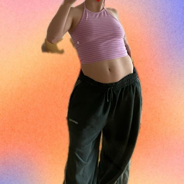 Top con scollo a collo alto