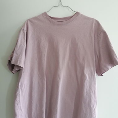 T-shirt H&M taglio loose rosa taglia L