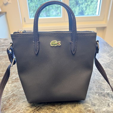 Borsa mini a tracolla Lacoste navy