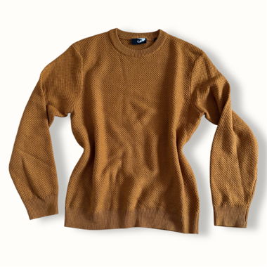 Maglione in maglia senape