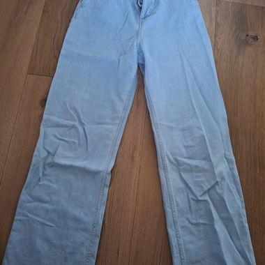 Pantalon en denim à jambe large