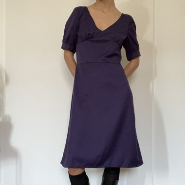 90s Miu Miu 100% wool midi dress