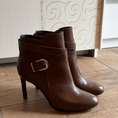 Bottines talons marron