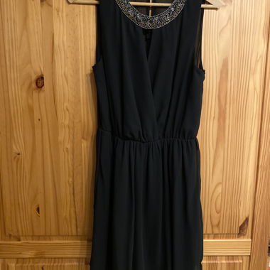 Embellished Black Dress