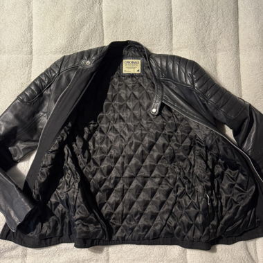 Jack & Jones Lederjacke Schwarz M