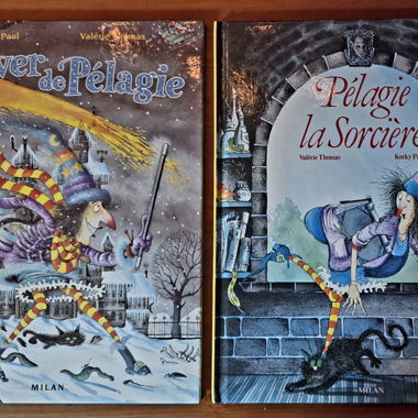 2 libri per bambini Pelagie la strega, lotto da 2