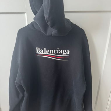 Felpa con cappuccio Balenciaga nera