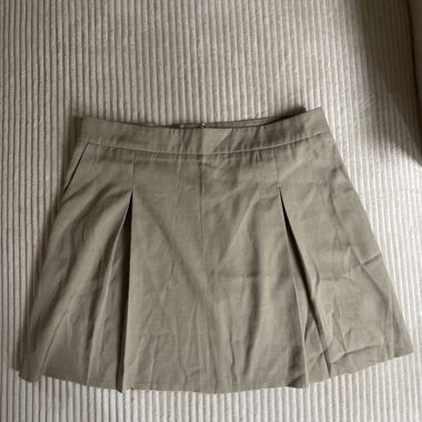 Beige Mini Skirt