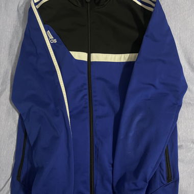 Veste de survêtement Adidas bleu/noir vintage