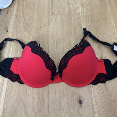 Reggiseno rosa-nero 80B