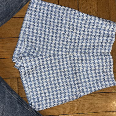 Short Zara con motivo a pied-de-poule