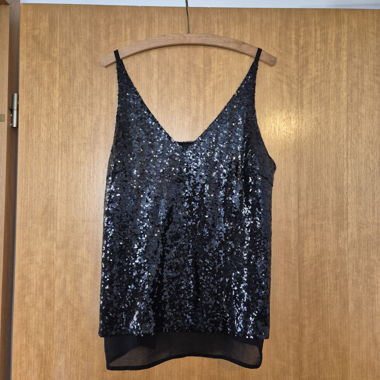 Black Sequin Top