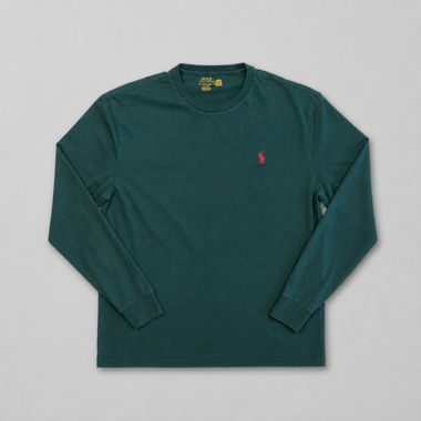 Ralph-Lauren-T-Shirt grün mit langen Ärmeln