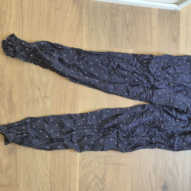 Pantalon fin en tissu