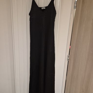 Abito lungo in satin nero, LIU JO taglia FR 40