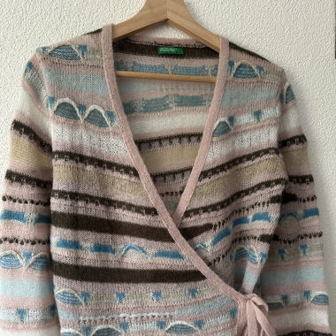Bindepullover Mohair Rosa