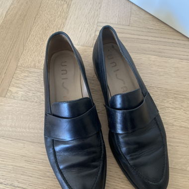 Mocassins en cuir noir