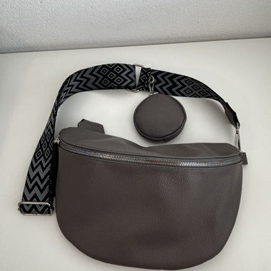 Grey crossbody bag