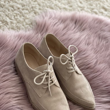 Halbschuhe Beige 38