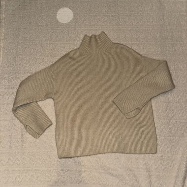 Beige knit sweater - Size S