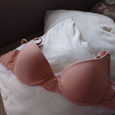 Beige BH Balconette 32D/70D/2D wie neu