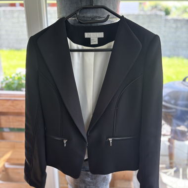 Veste de blazer noire pour femme