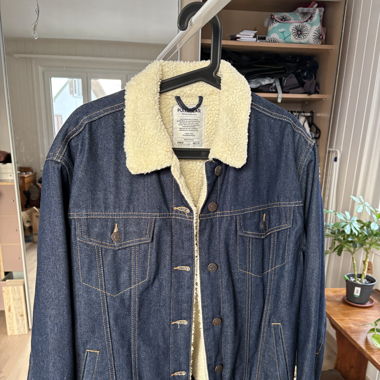 Veste en jeans intérieur mouton