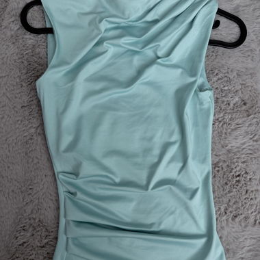 Top senza maniche color turchese