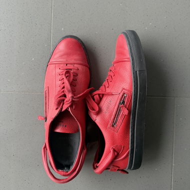 Rote Leder-Buscemi-Sneaker
