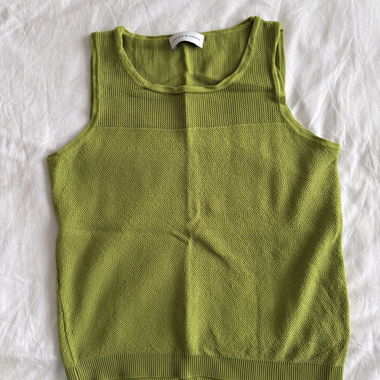 Javier Simorra green knit top