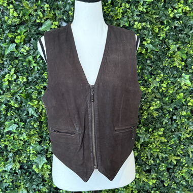 Leather vest