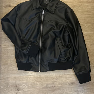Black Faux Leather Jacket
