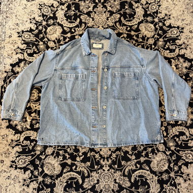 Giacca overshirt in denim