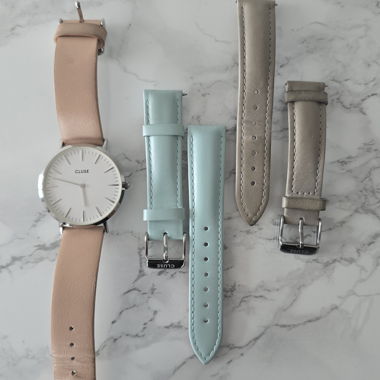 Set de bracelet de montre Cluse argent