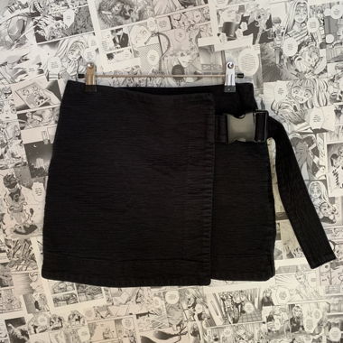 Office siren like buckle wrap skirt 