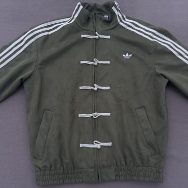 Adidas training jacket olive green size M